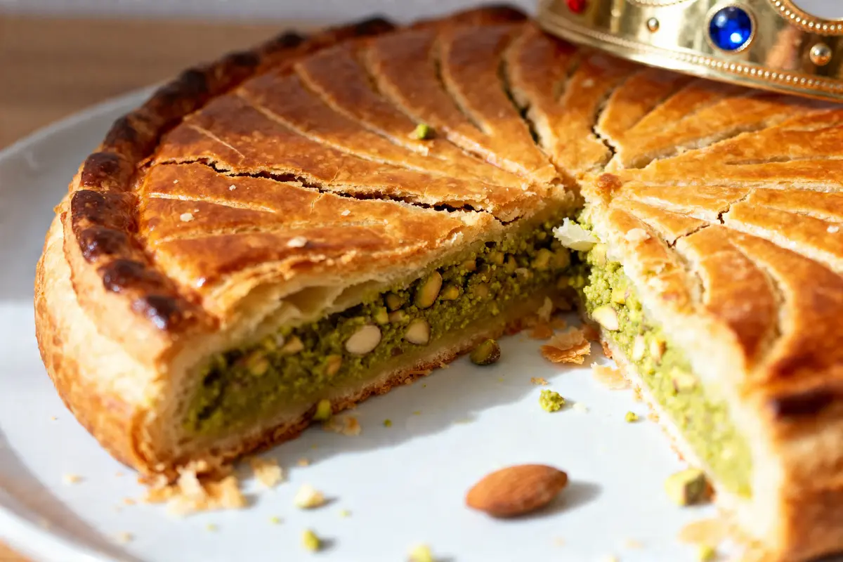 Galette des rois à la pistache : Recette facile et gourmande