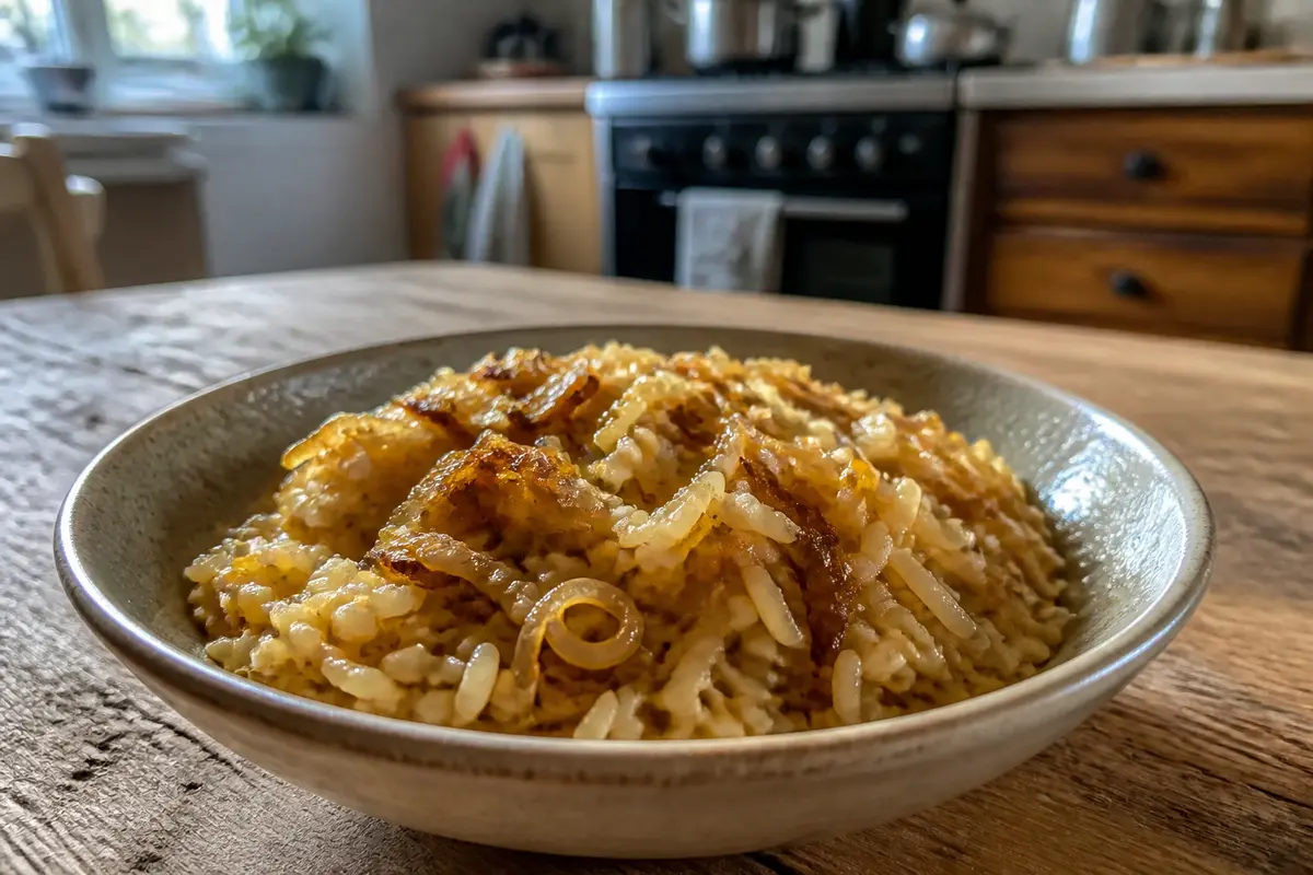 Riz aux oignons rapide : La recette facile et fondante