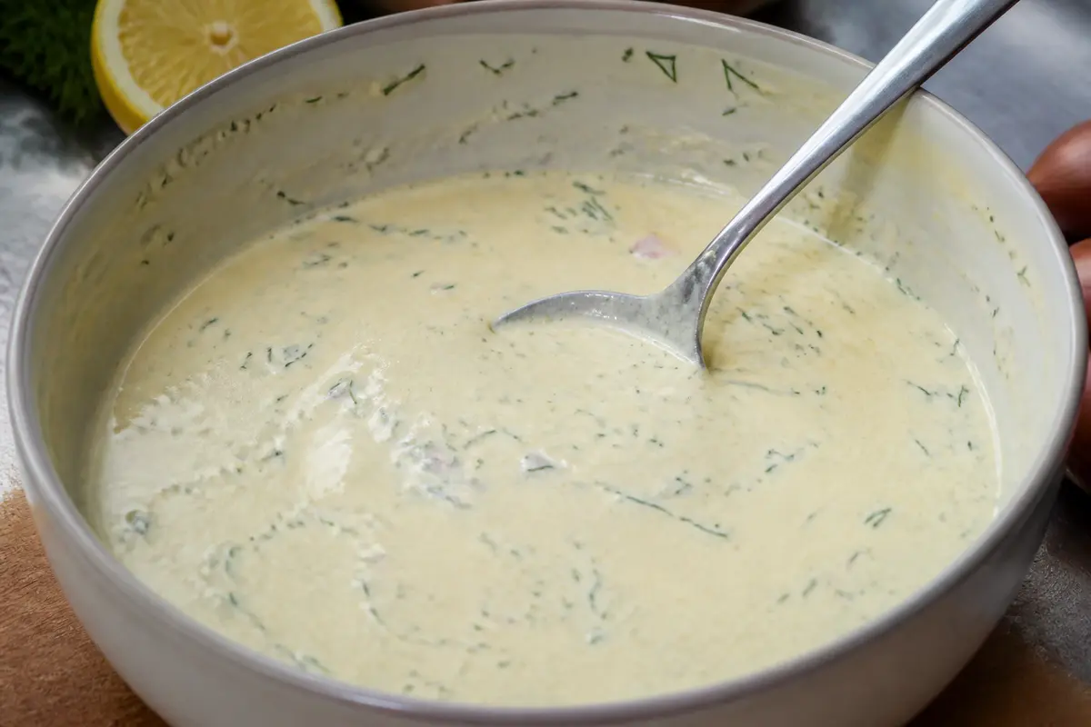 Sauce au citron pour saumon : Recette crème et beurre facile