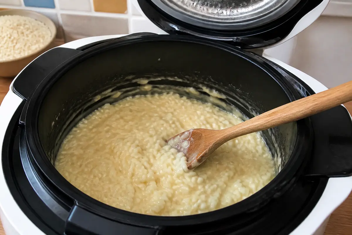 Risotto crémeux préparé avec un Cookeo pour une recette de risotto au Cookeo réussie